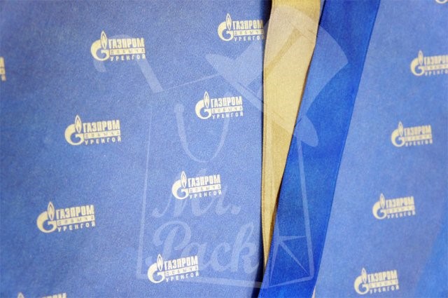 Упаковочная бумага с логотипом